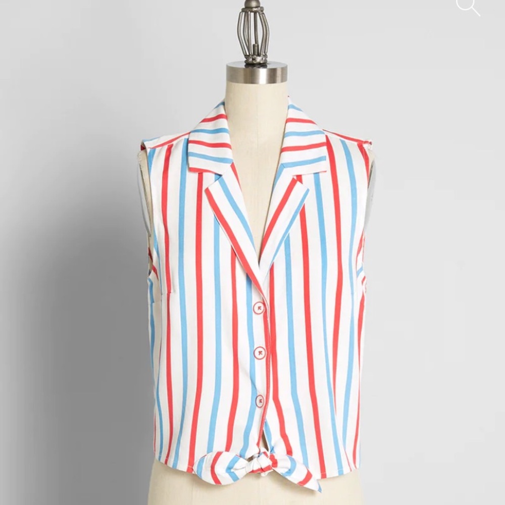 Barbie collection tie front blouse